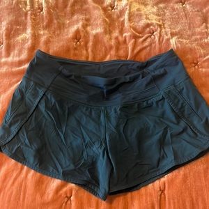 Blue lulu lemon athletic shorts